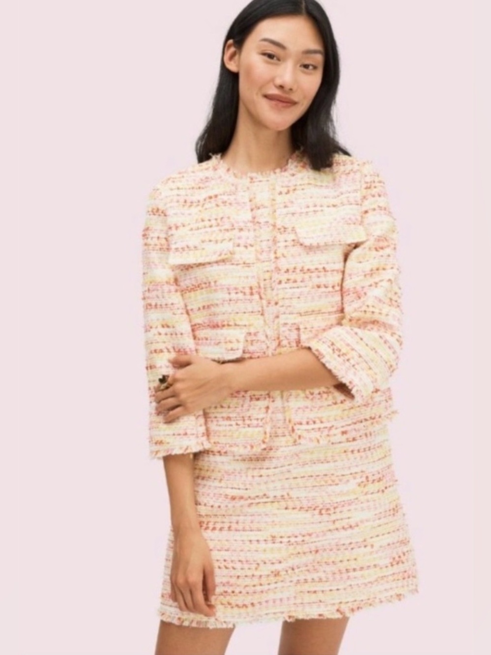 NWT kate spade New York Multi Tweed Jacket 8